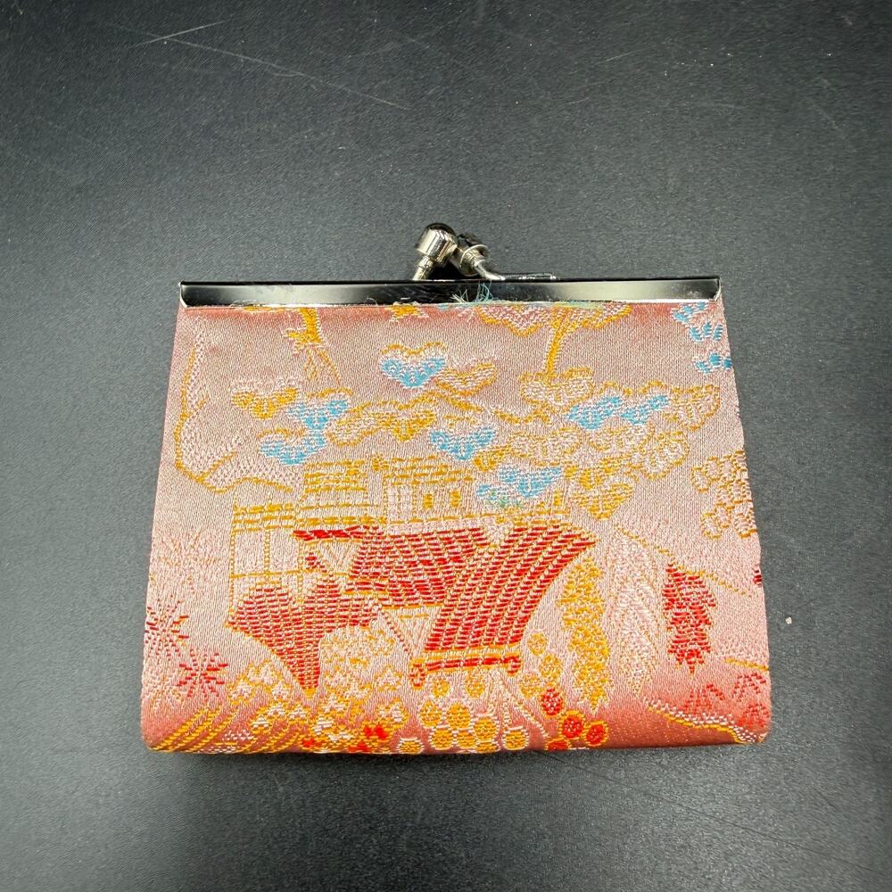 Vintage Japanese Nishijin-Ori Woven Silk Coin Case